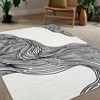 Washable Indoor Low Pile Non Slip Rugs Modern Abstract Aesthetic Striped Carpet Living Room Bedroom Soft Thin Floor Carpet Home Decor - 2 of 4