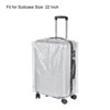Unique Bargains PVC Waterproof Universal Suitcase Luggage Dust Cover with Fastener Transparent 1 Pc - 3 of 4