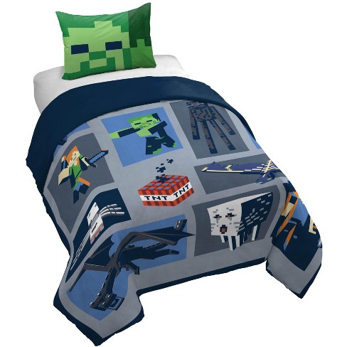 Saturday Park Minecraft Iconic 100% Organic Cotton Bed Set