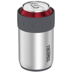 Thermos 12 oz. Insulated Stainless Steel Beverage Can Insulator - Silver/Gray - 1 of 2