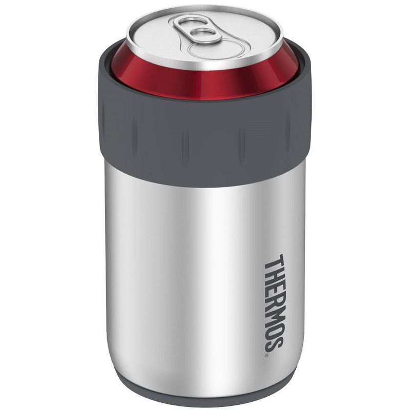 Thermos 12 oz. Insulated Stainless Steel Beverage Can Insulator - Silver/Gray, 1 of 3