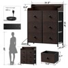 Hausource 6 Drawer Dresser with Charging Station, LED Lights, Tall Storage Chest with Wooden Top - 2 of 4