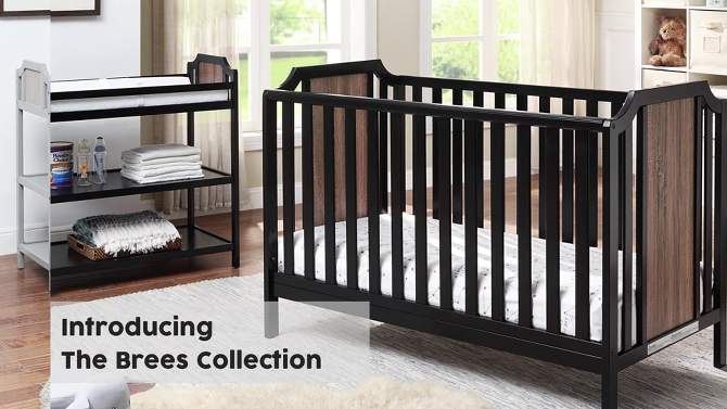 Suite Bebe Brees 3-in-1 Convertible Island Crib - Gray/Graystone, 2 of 9, play video