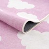 Hauteloom Nizar Pink Cloud Washable Kids Rug - 4 of 4