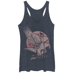 Women's Lost Gods Full Moon Eagle Racerback Tank Top - 1 of 3