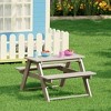 WestinTrends Malibu Outdoor Patio Kids HDPE Plastic Picnic Bench Table - 2 of 4