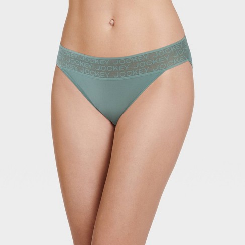 Jockey Generation™ Women's Soft Touch Logo String Bikini Underwear -  Wisteria Green M : Target