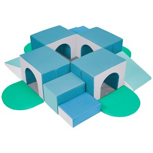 ECR4Kids SoftZone Four Tunnel Maze, 15-Piece - 1 of 4