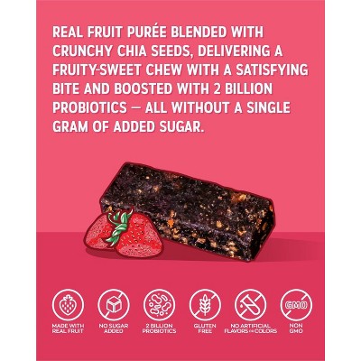 Nature's Garden Snacks Probiotic FruiChia Strawberry Fruit Snacks - 5.6oz/8ct