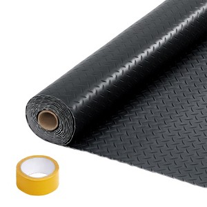 7.5x25 FT Garage Floor Mat, 2.8mm Thickened Non-Slip PVC Garage Mat Roll, Diamond Plate Floor Protector Mat - 1 of 4