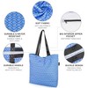 Women's Tote Bag with Buckle and Zipper Inner Pocket Reusable - 4 of 4