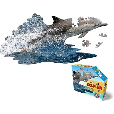 Madd Capp Games I AM Lil Dolphin 100 Piece Animal-Shaped Jigsaw Puzzle