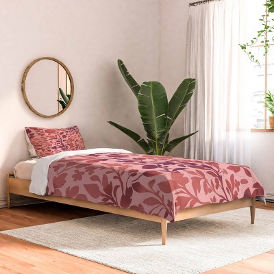 Deny Designs Emanuela Carratoni Natural Haze Comforter and Sham Set Pink/Red