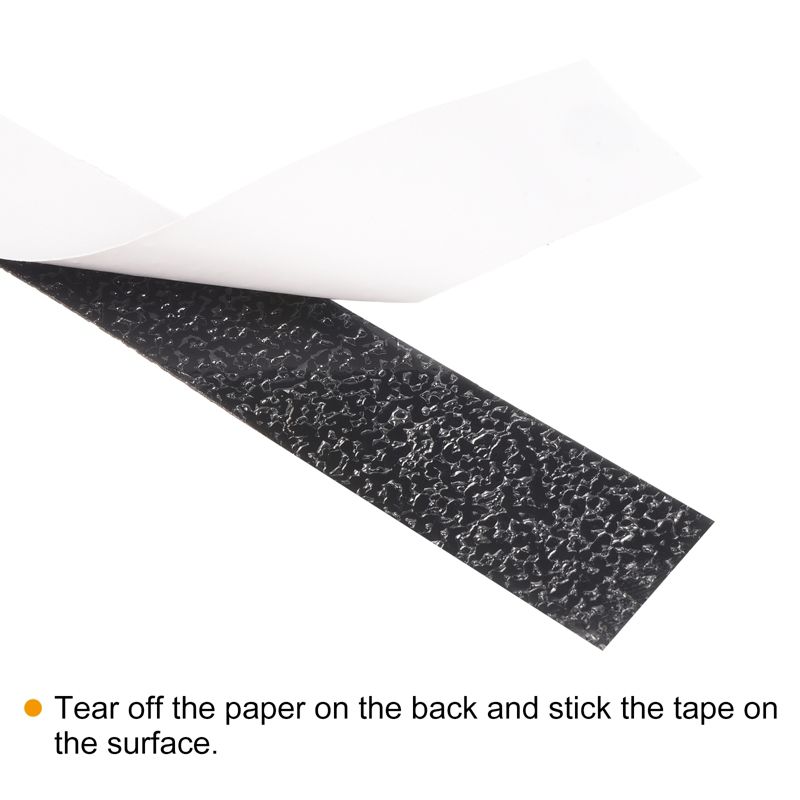 Unique Bargains Anti Slip Grip Non-Slip Traction Tape Frosted for Stair Black 1"x32.8ft, 4 of 6