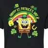 Women's - SpongeBob SquarePants - Spongebob Happy St. Patricks Day Cropped Graphic T-Shirt - 2 of 4