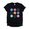 Simply Sage Market S.W.Smiley Stacked Smiley Faces Short Sleeve Tee - 2 of 4