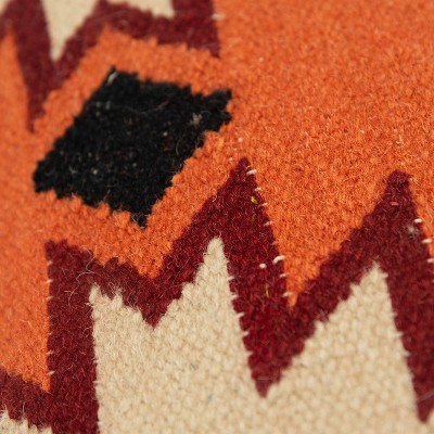 Southwestern Wool Blend Square Throw Pillow