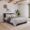 Nexera Twin Panel Headboard Bark Gray: Modern Style, Engineered Wood, Melamine Finish, 40" Height - 3 of 4