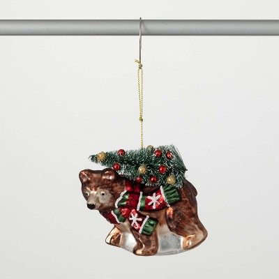4"H Sullivans Christmas Bear Ornament  Multicolor