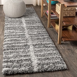 Susa Ogee Moroccan Trellis Shag Area Rug - JONATHAN Y - 1 of 4
