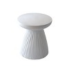 NicBex 18.1" Modern Outdoor Side Table,Heavy-Duty Round End Table with Faux Terrazzo Finish,Patio Table for Garden,Poolside,Outdoor Furniture - 2 of 4
