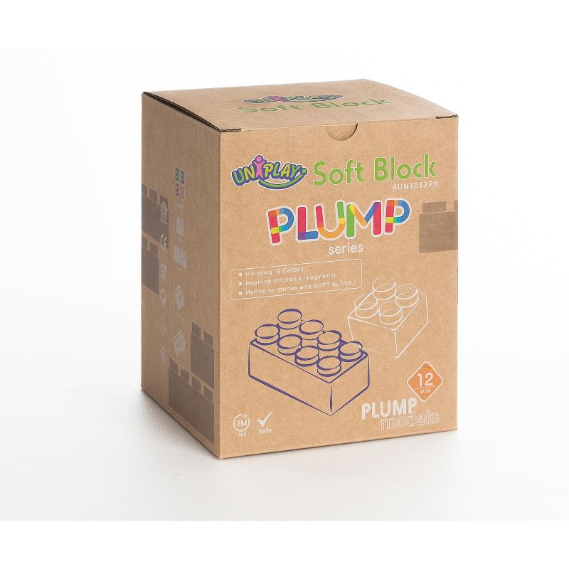 UNiPLAY Plump Soft Building Blocks — Education and Developmental Play for Ages 3 Months and Up, 3 of 8