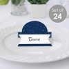 Big Dot of Happiness Navy Confetti Stars - Simple Party Decorations Tent Buffet Card - Table Setting Name Place Cards - Set of 24 - 2 of 4