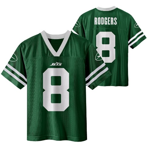 Nfl New York Jets Boys Short Sleeve Aaron Rodgers Jersey Target