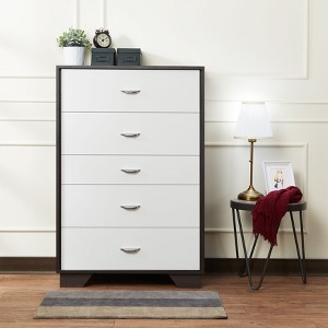NicBex Rustic 5-Drawer Tall Bedroom Dressers,Chest of Drawers for Bedroom,Entryway,Wooden Dresser Chest - 1 of 4