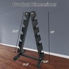 Dumbbell Rack Stand Only, 480LB Capacity, 5 Tier A-Frame Compact Dumbbells Holder,Portable Weight Storage Organizer for Home Gym Fitness Equipment - 2 of 4