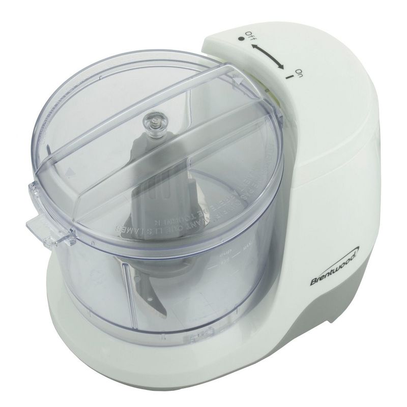 Brentwood 1.5 Cup Mini Food Chopper in White, 2 of 5