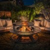 Bestier Fire Pit with Grills Grate, 47" Outdoor Firepit for Outside Wood Burning - 3 of 4