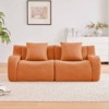 Aukfa Modular Teddy Fabric Sofa,Convertible Modular Sectional Sofa Set with 2 Ottomans, 2-Seats Soft Boneless Design for Living Room - 3 of 4