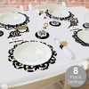 Big Dot of Happiness Adult 50th Birthday - Gold - Birthday Party Paper Charger and Table Decorations - Chargerific Kit - Place Setting for 8 - 2 of 4