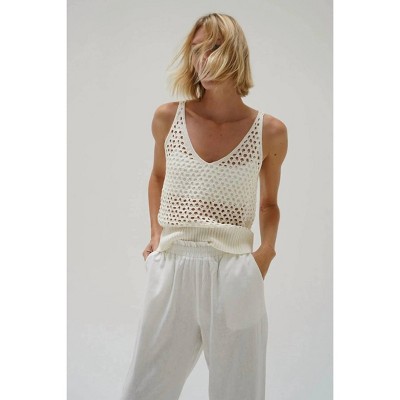 Women's MAVI OPEN KNIT TANK - LNA