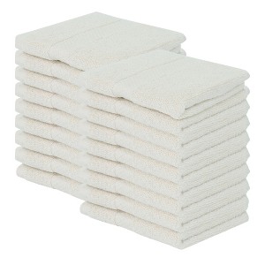 Splash Zero Twist 100% Ring Spun Cotton Face Washcloth Set – Reversible, 550 GSM, Soft, Lightweight, Highly Absorbent Towels for Bathroom - 1 of 4