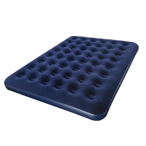 Bestway: Flocked Queen Blue Air Mattress (Pump Not Included) - 1 of 4