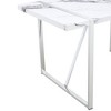 NicBex Dining Table for 6 Kitchen Table Rectangular Faux Marble Top and Metal Base Dining Table for Dining Room - 4 of 4