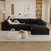 Whisen Cloud Sofa, Corduroy Fabric, Deep Seat Couche - 2 of 4