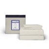 King 600 Thread Count Cotton Rich Sateen Sheet Set Ivory - Color Sense - 4 of 4