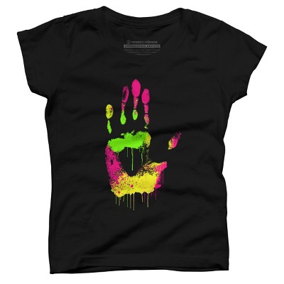 Girl's Design By Humans High Five By clingcling T-Shirt