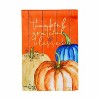 Evergreen Thankful, Grateful, and Blessed Suedes Garden Flag 12 x 18 Inches Indoor Outdoor Decor - 2 of 4