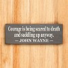 Slickblue Western Style Courage Quote Sign, 3.5x10 Rustic Pine Wall Décor, Multiple Colors - 3 of 3