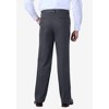 KingSize Men's Big & Tall Relaxed Fit Wrinkle-Free Expandable Waist Plain Front Pants - 2 of 4