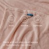 Bedsure Flannel Blanket – Solid Color Plush Throw, Ultra Soft and Fuzzy, 300GSM Lightweight Cozy Blanket for Bed or Sofa - 4 of 4