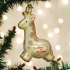 Old World Christmas Blown Glass Ornament for Christmas Tree, Baby's First Christmas Giraffe - 2 of 4