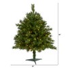 Nearly Natural 3-ft Wyoming Mixed Pine Artificial Christmas Tree with 150 Clear Lights and 270 Bendable Branches - 2 of 4