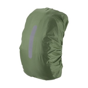 Unique Bargains Waterproof Backpack Rain Cover with Vertical Reflective Strap - 1 of 4