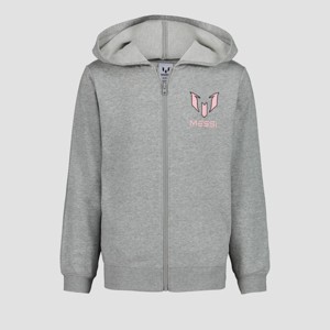 Boys' Messi Zip-Up Hooded Sweatshirt - Gray - 1 of 2