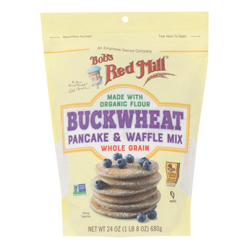 Bob's Red Mill Buckwheat Pancake & Waffle Mix - Case of 4/24 oz, 2 of 7